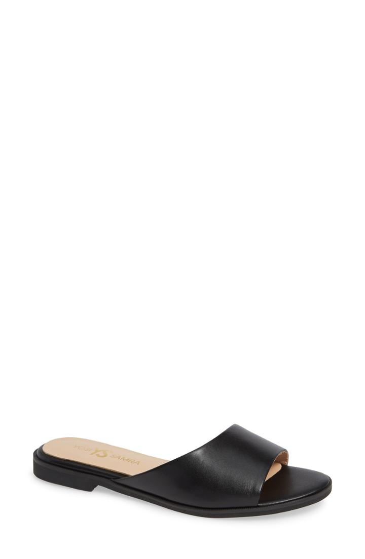 Women's Yosi Samra Constantine Slide Sandal M - Black