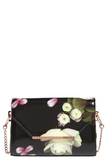 Ted Baker London Kensington Floral Crossbody Bag - Black