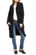 Women's Madewell Waffle Stitch Sweater Jacket, Size - Black