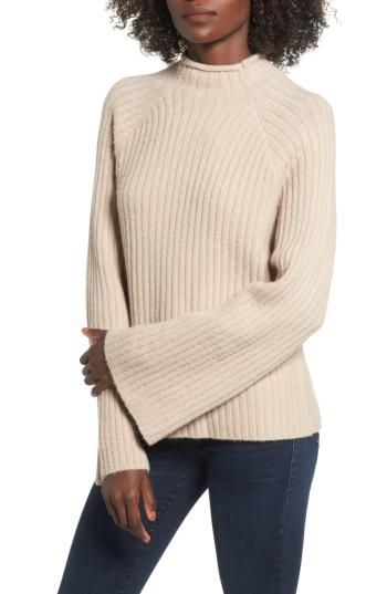 Women's 4si3nna Bell Sleeve Sweater - Brown
