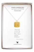 Women's Dogeared 'legacy Collection - One Must Nurture The Joy' Pendant Necklace