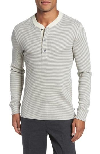 Men's Bonobos Slim Fit Waffle Knit Henley - White