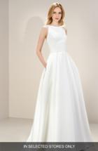 Women's Jesus Peiro Sleeveless Strap Back Satin Gown, Size In Store Only - Ivory