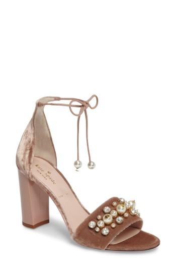 Women's Kate Spade New York Iverna Embellished Sandal M - Beige