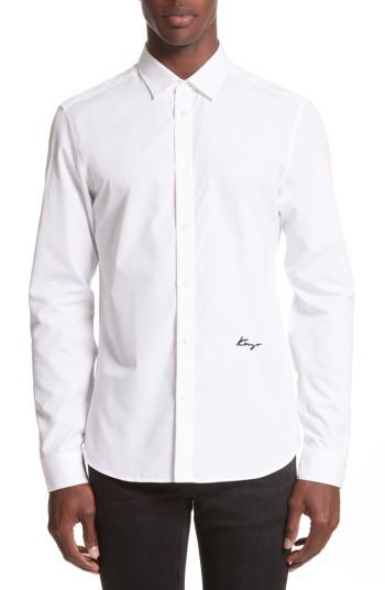 Men's Kenzo Slim Fit Embroidered Shirt