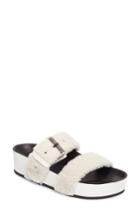 Women's Rag & Bone Evin Genuine Shearling Slide Sandal Us / 36eu - White