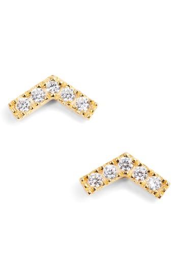 Women's Nordstrom Chevron Stud Earrings