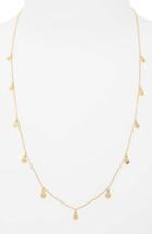 Women's J.crew Demi Fine 14k Gold Plated Necklace With Dot Charms