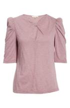 Women's Rebecca Taylor Twist Neck Top - Purple