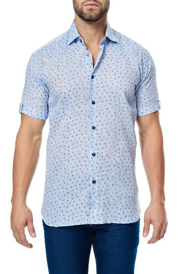 Men's Maceoo Fresh Trim Fit Print Sport Shirt