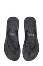 Women's Tidal New York Stripes Flip Flop M - Black