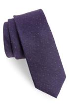 Men's The Tie Bar Flecked Solid Silk Tie, Size - Purple