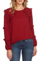 Women's Cece Tiered Ruffle Blouse - Red