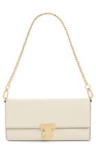 Tory Burch Juliette Leather Clutch - White