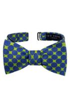 Men's Ted Baker London Circles Silk Bow Tie, Size - Green