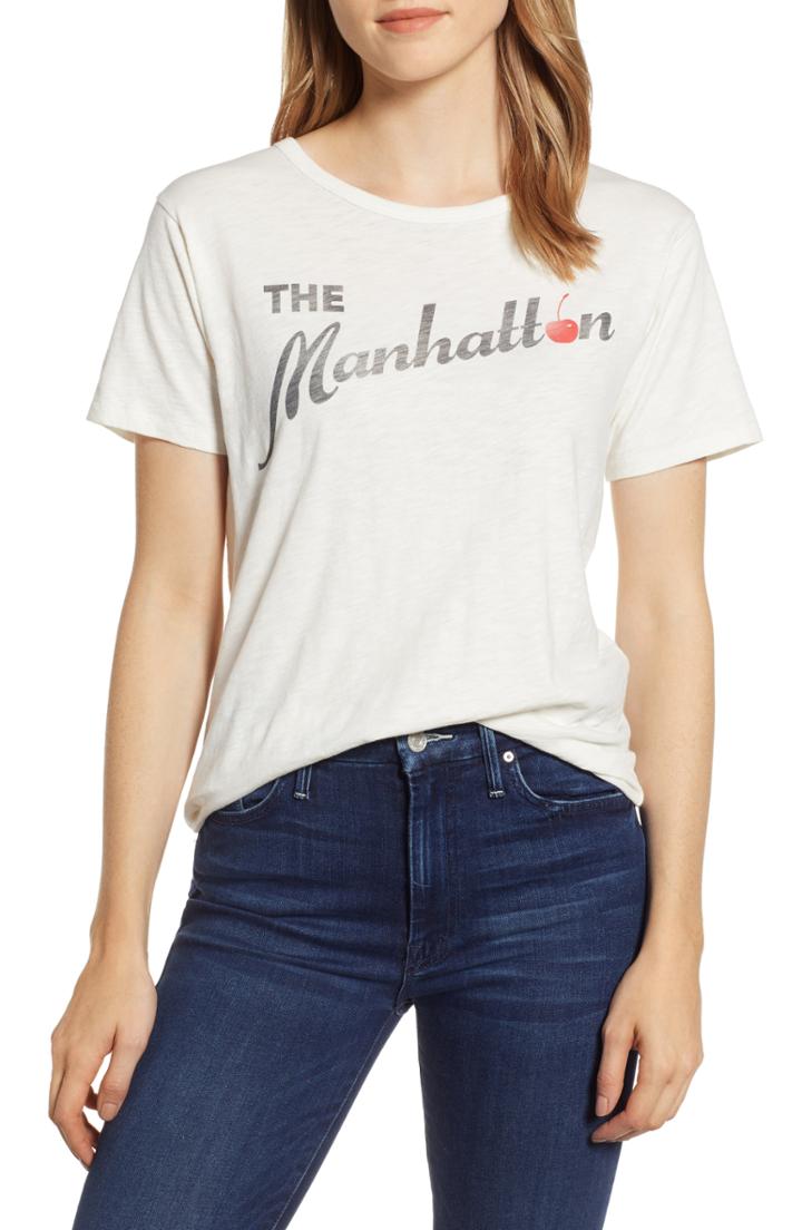 Women's J.crew The Manhattan Tee, Size - Ivory