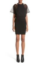 Women's Alexander Wang Sheer Popover Knit Dress - Black