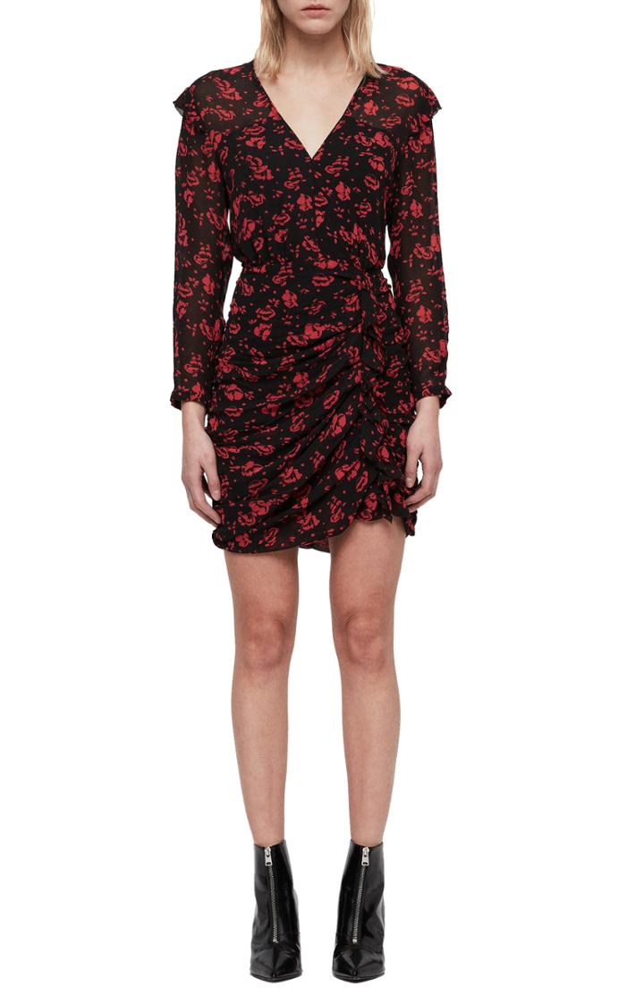 Women's Allsaints Harlow Eira Print Dress - Red