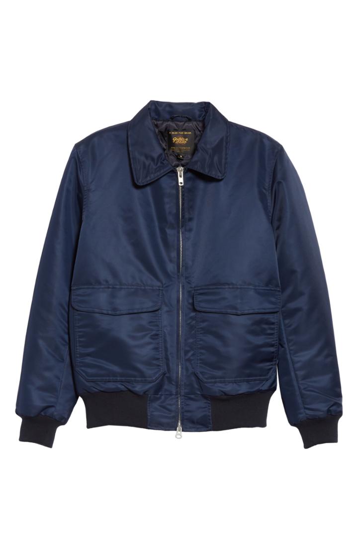 Men's Golden Bear Flight Jacket - Blue