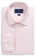 Men's David Donahue Trim Fit Solid Dress Shirt .5 - 32/33 - Pink