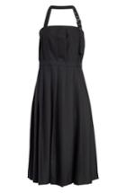 Women's Noir Kei Ninomiya Pleated Open Back Wool Dress