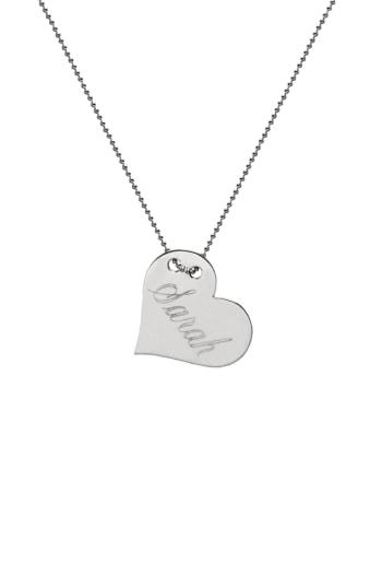 Women's Jane Basch Personalized Heart Pendant Necklace