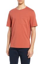 Men's Vince Garment Dyed Pocket T-shirt - Red
