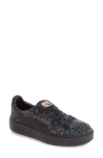 Women's Puma Elemental Platform Sneaker .5 M - Black