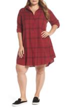 Women's Bp. Plaid Shirt Dress