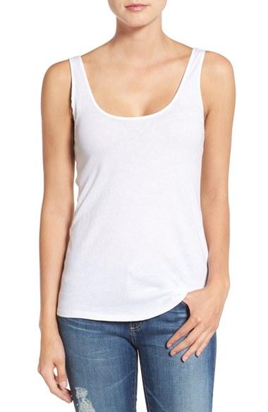 Women's Ag Isla Cotton Tank - White