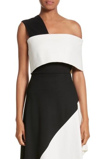 Women's Rosetta Getty One-shoulder Jersey Top - Black