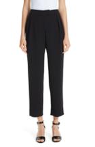 Women's Emporio Armani Straight Crop Pants Us / 36 It - Black