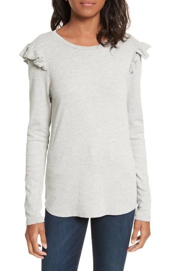 Women's Frame Ruffle Sweater - Grey