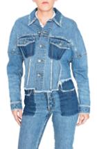 Women's Ming Wang Sheer Stripe Long Jacket