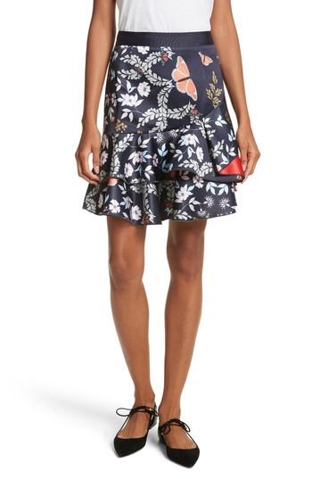 Women's Ted Baker London Janesa Kyoto Print Ruffle Skirt