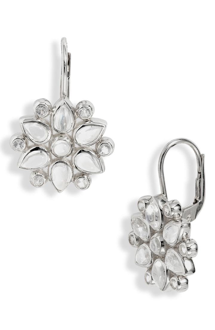 Women's Anzie Fleur Moonstone & Sapphire Earrings