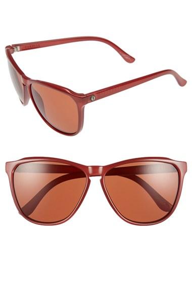 Women's Electric 'encelia' 61mm Retro Sunglasses - Smokey Crimson/ Rose