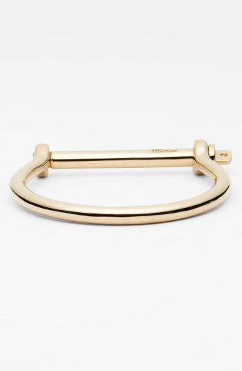 Men's Miansai Gold Plated Screw Cuff Bracelet