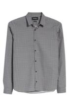 Men's The Kooples Geometric Print Woven Shirt - Grey