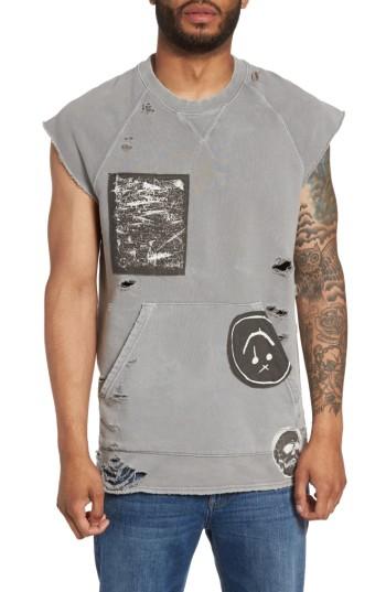 Men's Hudson Jeans Rex Cutoff Sleeve Sweatshirt