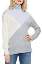 Women's Eileen Fisher Funnel Neck Cotton Sweater - White