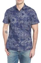 Men's Tori Richard 21n 158w Trim Fit Camp Shirt - Blue