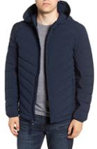 Men's Marc New York Delavan Down Hooded Jacket, Size - Blue
