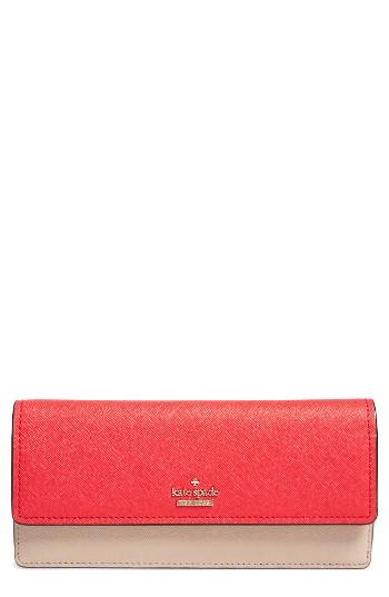 Women's Kate Spade New York Cameron Street Alli Leather Wallet - Red