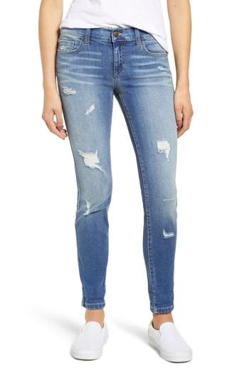 Women's Bp. Distressed Boyfriend Jeans - Blue