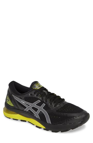 Men's Asics Gel-nimbus 21 Running Shoe D - Black