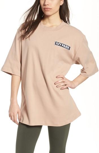 Women's Ivy Park Flag Badge Tee - Beige