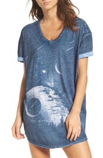 Women's Retrospective Co. Star Wars(tm) Graphic Nightshirt /small - Blue