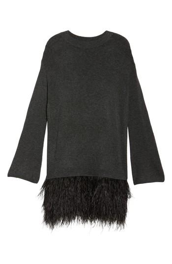 Women's Chelsea28 Feather Hem Sweatshirt Dress