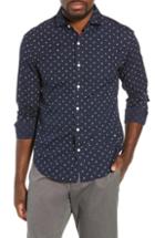 Men's Bonobos Unbutton Down Slim Fit Floral Print Sport Shirt, Size R - Blue